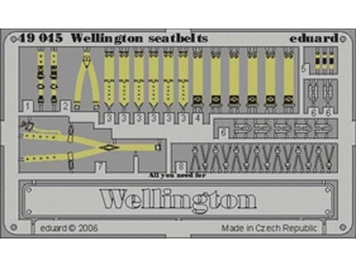Wellington seatbelts Für Trumpeter-Bausatz 