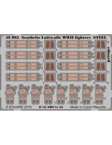 Seatbelts Luftwaffe WWII fighters STEEL 