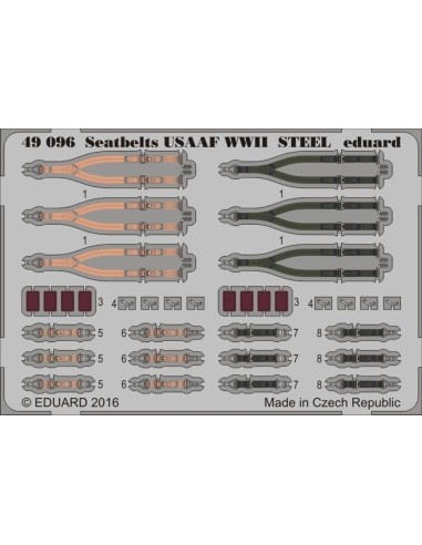 Seatbelts USAAF WWII STEEL 