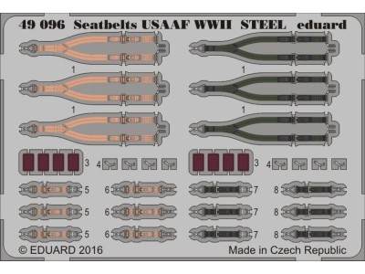 Seatbelts USAAF WWII STEEL 