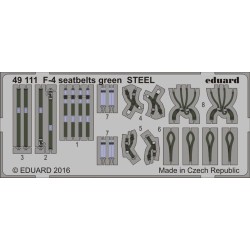 F-4 seatbelts green STEEL 