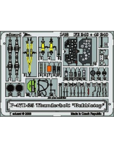 P-47D-25 Thunderbolt Bubbletop für Tamiya Bausatz 