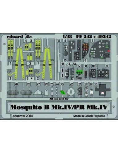 Mosquito B.Mk.IV/PR Mk.IV für Tamiya Bausatz 