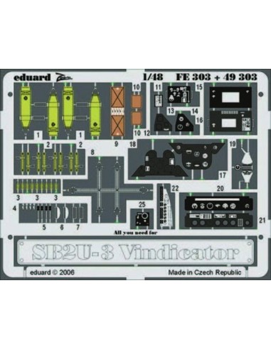 SB2U-3 Vindicator für Accurate Miniatures Bausatz 