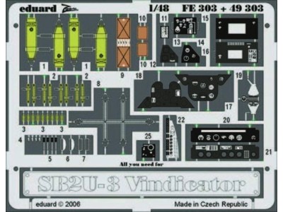 SB2U-3 Vindicator für Accurate Miniatures Bausatz 