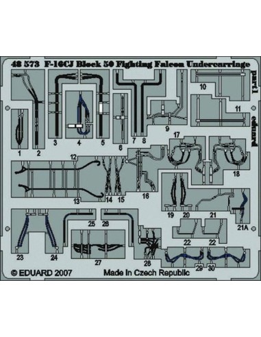 F-16CJ Block 50 Fighting Falcon undercarriage für Tamiya Bausatz 