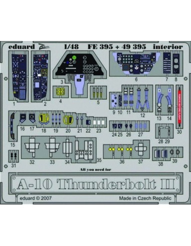 A-10 Thunderbolt II interior für Hobby Boss Bausatz 