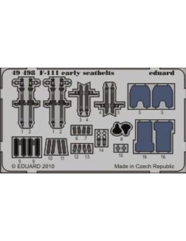F-111 early seatbelts for Hobby Boss 