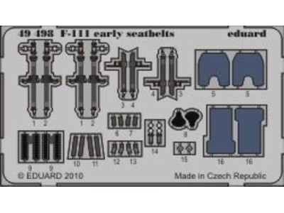 F-111 early seatbelts for Hobby Boss 