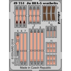 Ju 88A-5 seatbelts for ICM 