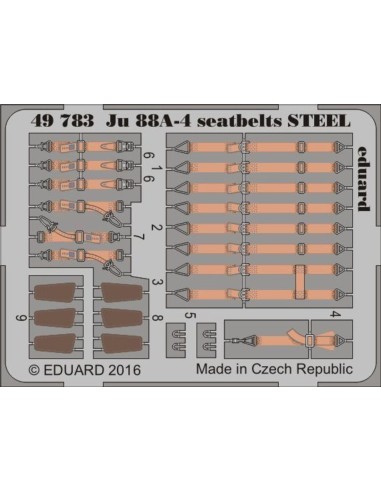 Ju 88A-4 seatbelts STEEL for ICM 