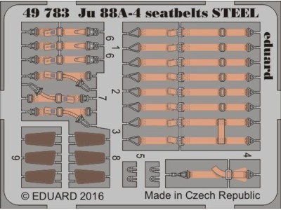 Ju 88A-4 seatbelts STEEL for ICM 