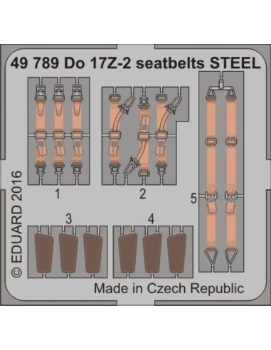 Do 17Z-2 seatbelts STEEL for ICM 