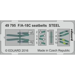 F/A-18C seatbelts STEEL for Kinetic 
