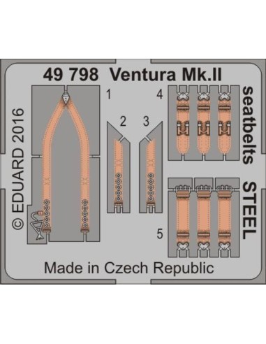 Ventura Mk.II seatbelts STEEL f.Revell 