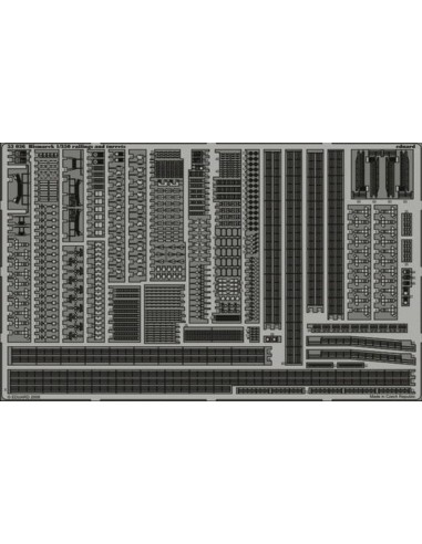 Bismarck railings and turrets für Revell Bausatz 