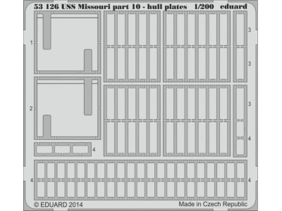 USS Missouri part 10-hull plates f. Trum 