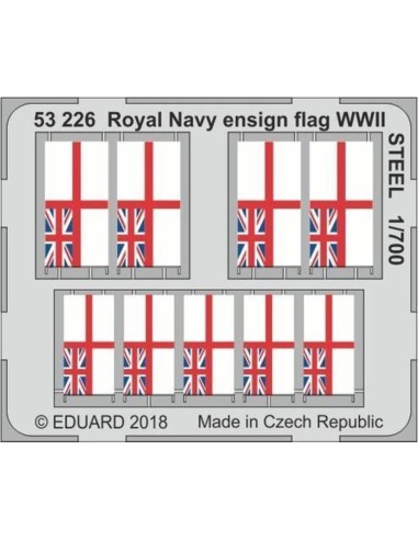 Royal Navy ensign flag WWII STEEL 