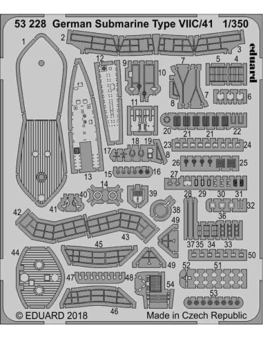 German Submarine Type VIIC/41 for Revell 