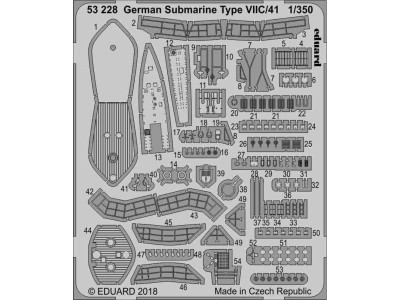 German Submarine Type VIIC/41 for Revell 
