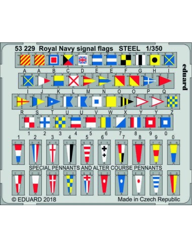 Royal Navy signal flags STEEL 