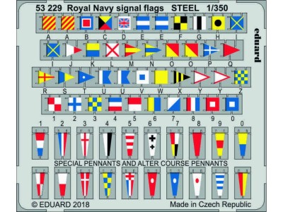 Royal Navy signal flags STEEL 