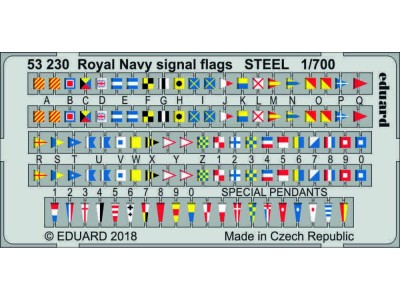 Royal Navy signal flags STEEL 