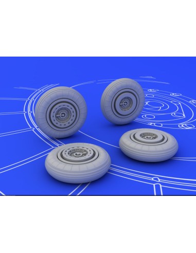 MiG-15 wheels for Eduard 