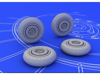 MiG-15 wheels for Eduard 