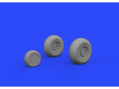 B-25 wheels for Hasegawa 