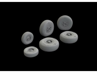 C-130 wheels 1/72 for ZVEZDA 