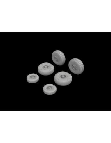 C-130 wheels 1/72 for ZVEZDA 