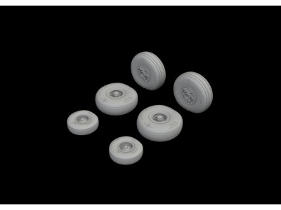 C-130 wheels 1/72 for ZVEZDA 