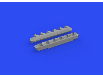 P-51B/C exhausts stacks w/fairing PRINT for ARMA HOBBY 