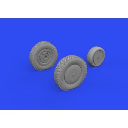 P-39Q wheels w/rims PRINT 1/72 for ARMA HOBBY  2
