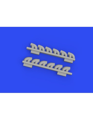 P-39Q exhaust stacks PRINT 1/72 for ARMA HOBBY 