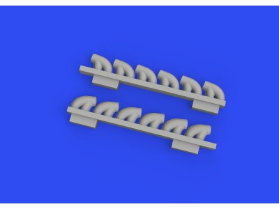 P-39Q exhaust stacks PRINT 1/72 for ARMA HOBBY 