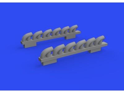 P-39Q exhaust stacks PRINT 1/72 for ARMA HOBBY 