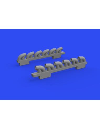 P-39Q exhaust stacks PRINT 1/72 for ARMA HOBBY 
