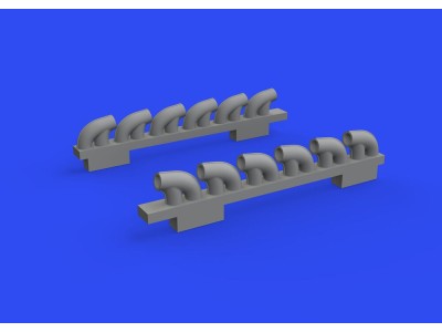 P-39Q exhaust stacks PRINT 1/72 for ARMA HOBBY 