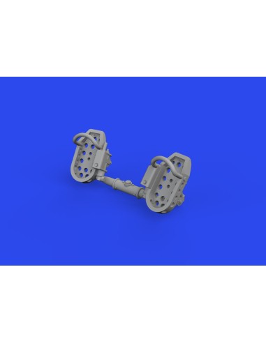 Bf 109E rudder pedals late PRINT 1/72 