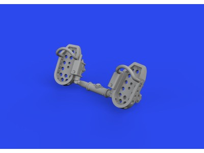 Bf 109E rudder pedals late PRINT 1/72 
