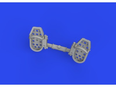 Bf 109E rudder pedals late PRINT 1/72 