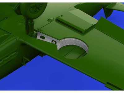 Bf 109F wheel bays rounded PRINT 1/72 EDUARD 