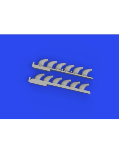 Bf 109F/G exhaust stacks PRINT 1/72 EDUARD 