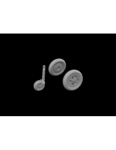 Bf 109G-2/G-4 wheels for bulged wings PRINT 1/72 