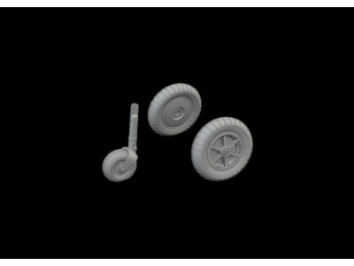 Bf 109G-2/G-4 wheels for bulged wings PRINT 1/72 