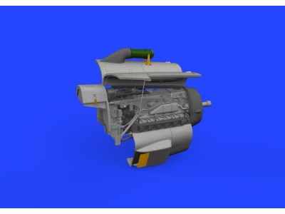 Bf 109G-2/G-4 engine PRINT 1/72 EDUARD 