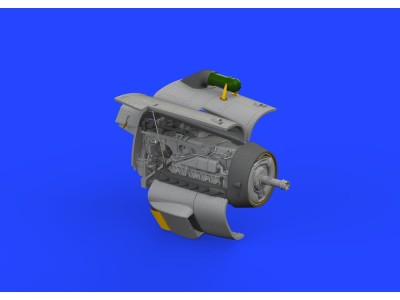 Bf 109G-2/G-4 engine PRINT 1/72 EDUARD 