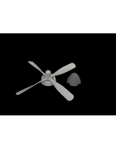 P-51D Hamilton Standard propeller uncuffed PRINT 